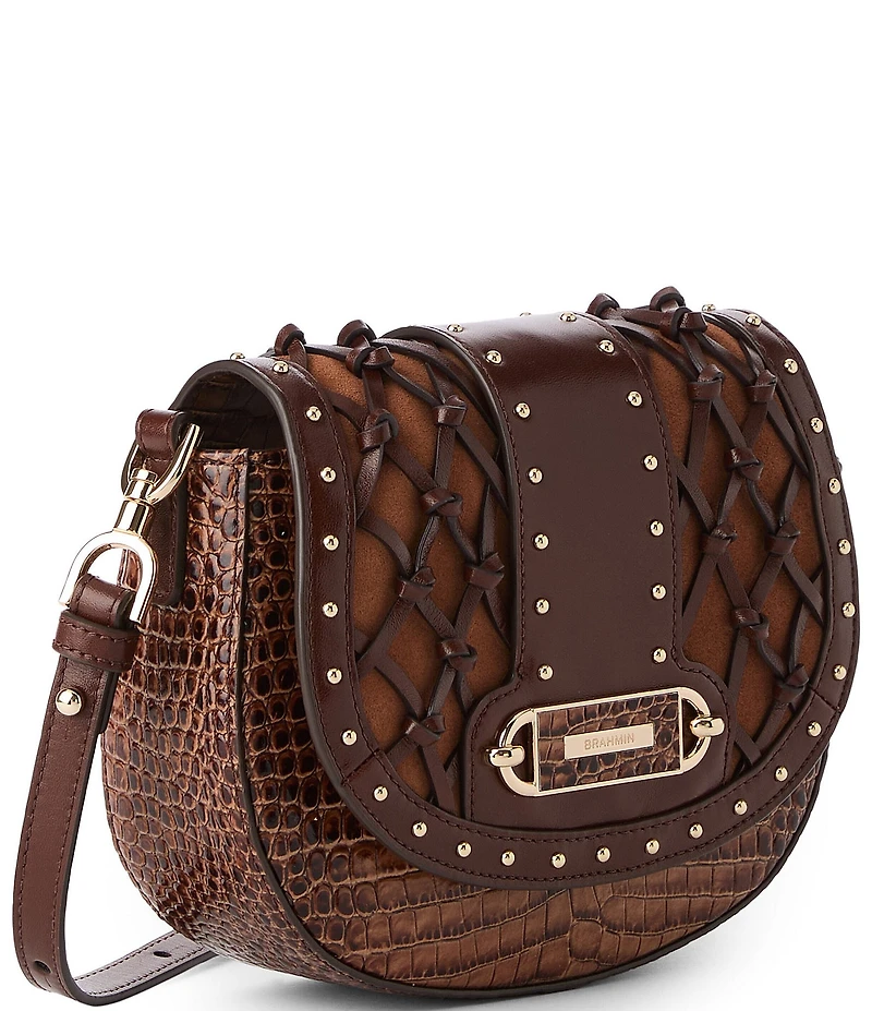 BRAHMIN Aberdeen Collection Tan Briar Crossbody Bag