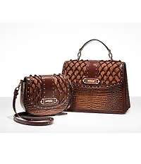 BRAHMIN Aberdeen Collection Tan Briar Crossbody Bag