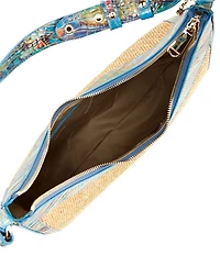 BRAHMIN Abloom Collection Tabitha Raffia Shoulder Bag