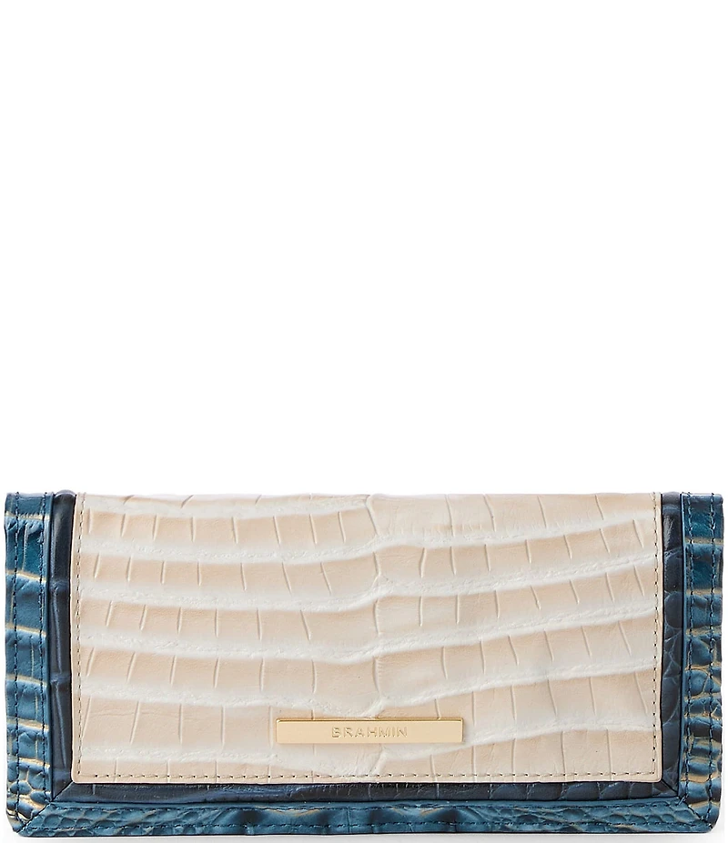 BRAHMIN Acoustic Collection Mindful Grey Ady Bifold Wallet
