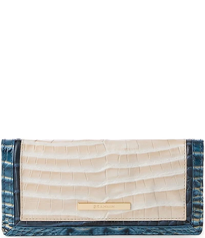 BRAHMIN Acoustic Collection Mindful Grey Ady Bifold Wallet