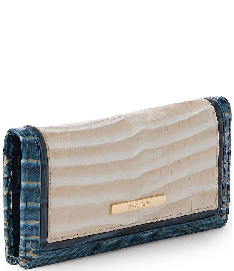 BRAHMIN Acoustic Collection Mindful Grey Ady Bifold Wallet