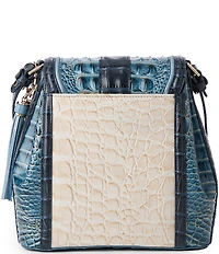 BRAHMIN Acoustic Collection Mindful Grey Margo Crossbody Bag