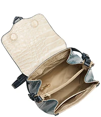 BRAHMIN Acoustic Collection Mindful Grey Margo Crossbody Bag