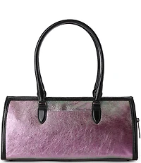 BRAHMIN Adelaide Collection Heroic Purple Sophia Satchel Bag