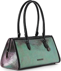 BRAHMIN Adelaide Collection Heroic Purple Sophia Satchel Bag