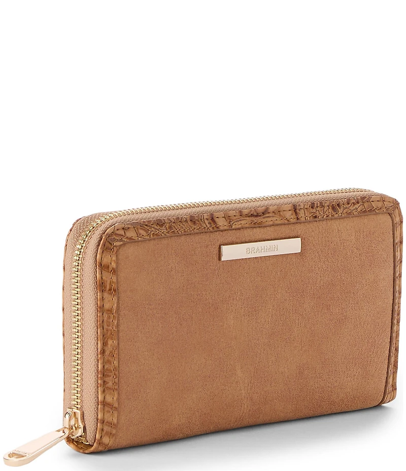 BRAHMIN Adrift Collection Suri Zip Around Wallet