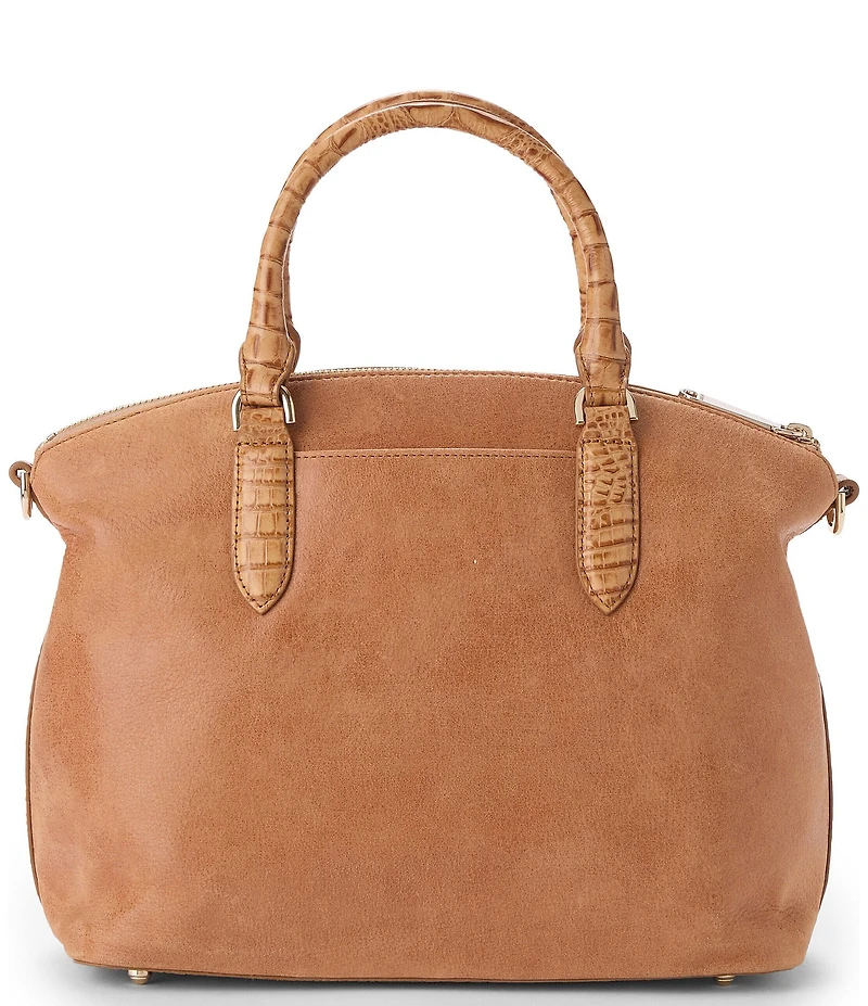 BRAHMIN Adrift Collection Tan Duxbury Satchel Bag