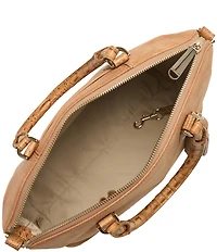BRAHMIN Adrift Collection Tan Duxbury Satchel Bag