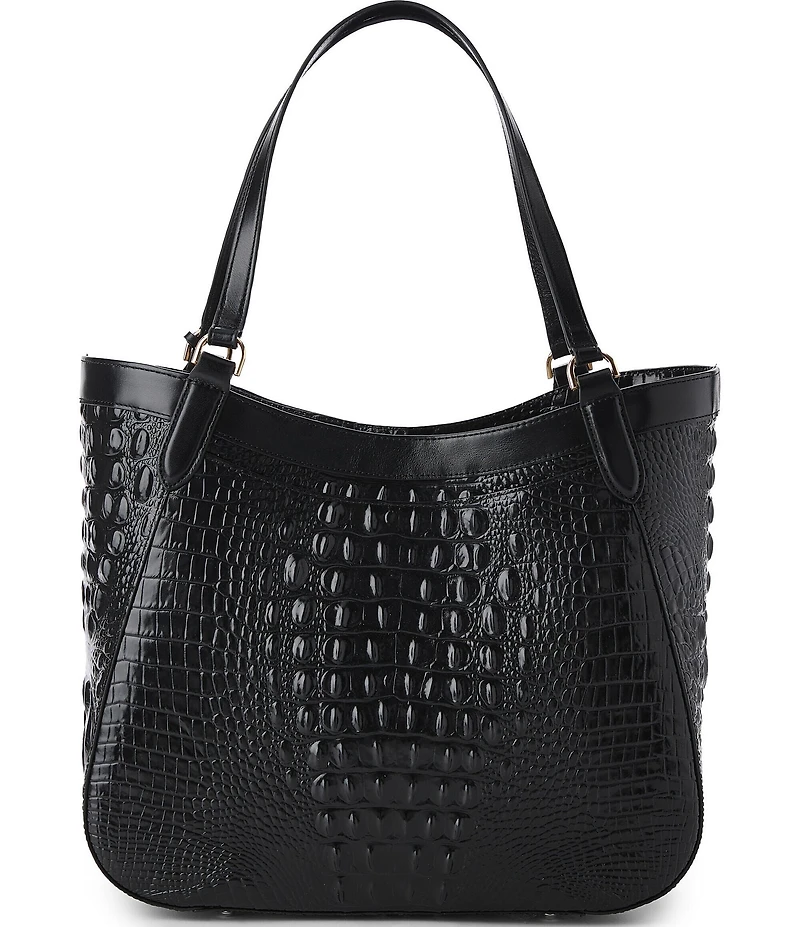 BRAHMIN Aliza Calgary Collection Ocelot Animal Print Tote Bag