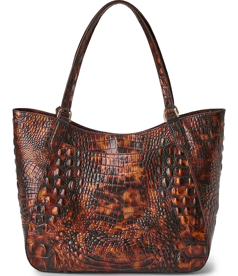 BRAHMIN Aliza Melbourne Collection Tortoise Shell Tote Bag