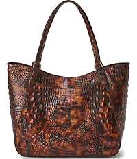 BRAHMIN Aliza Melbourne Collection Tortoise Shell Tote Bag
