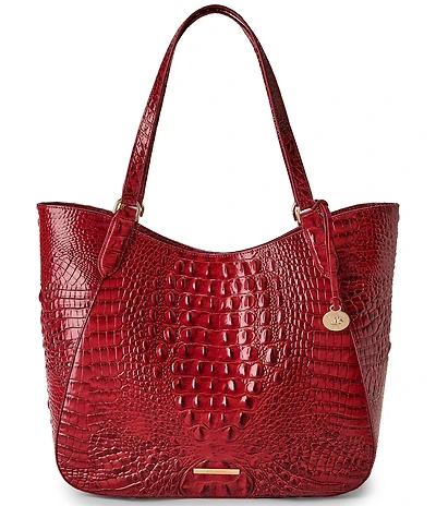BRAHMIN Aliza Melbourne Collection Volcanic Red Tote Bag