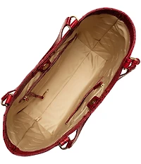 BRAHMIN Aliza Melbourne Collection Volcanic Red Tote Bag