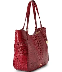 BRAHMIN Aliza Melbourne Collection Volcanic Red Tote Bag