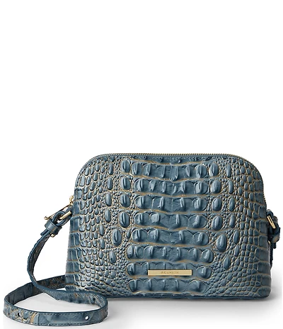 BRAHMIN Amal Melbourne Collection Vintage Indigo Crossbody Bag