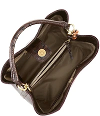 BRAHMIN Amelia Lizard-Embossed Bucket Bag