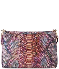 BRAHMIN Ametrine Collection Snakeskin Dewberry Mod Lorelei Shoulder Bag