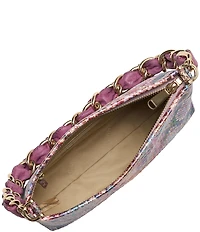 BRAHMIN Ametrine Collection Snakeskin Dewberry Mod Lorelei Shoulder Bag