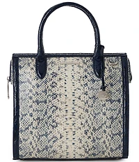 BRAHMIN Anchor Cirrus Melbourne Collection Contrast Trim Caroline Satchel