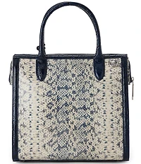 BRAHMIN Anchor Cirrus Melbourne Collection Contrast Trim Caroline Satchel