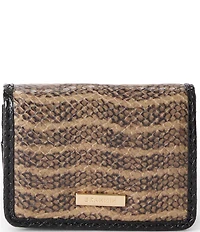 BRAHMIN Anise Collection Multi Clementine Snake Print Small Wallet