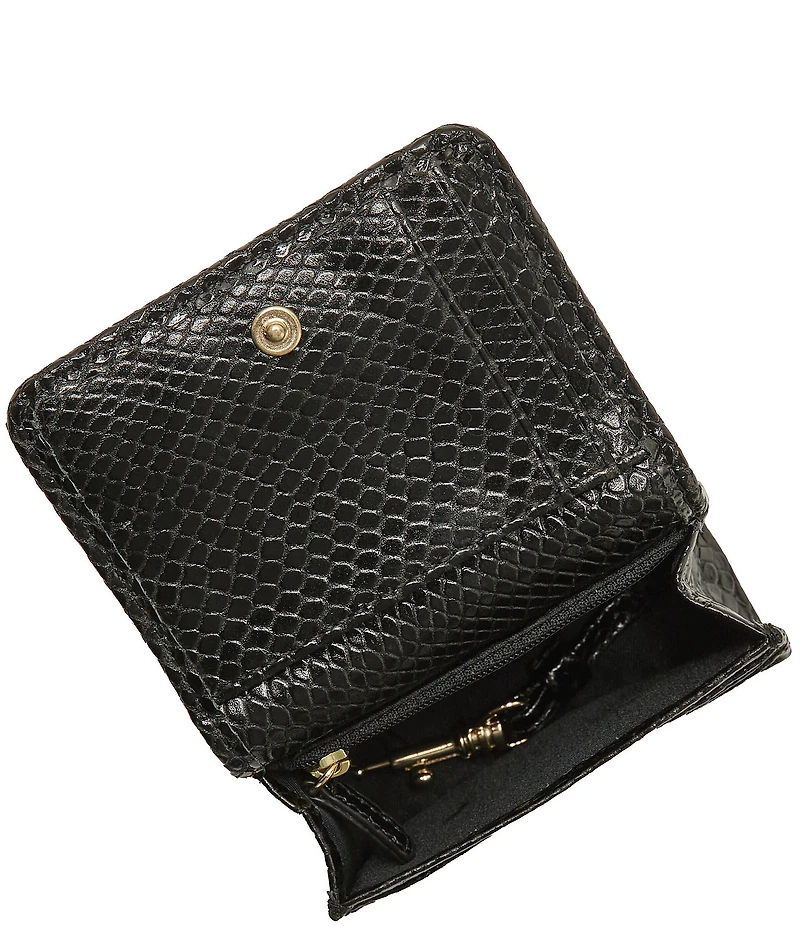 BRAHMIN Anise Collection Multi Clementine Snake Print Small Wallet