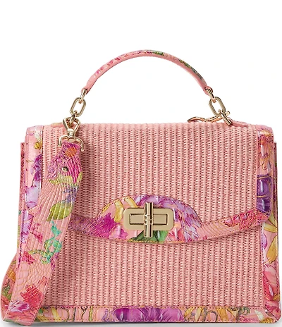 BRAHMIN Anthurium Collection Perennial Hallie Top Handle Satchel Bag
