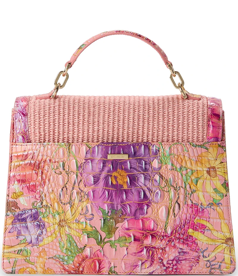 BRAHMIN Anthurium Collection Perennial Hallie Top Handle Satchel Bag