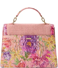 BRAHMIN Anthurium Collection Perennial Hallie Top Handle Satchel Bag