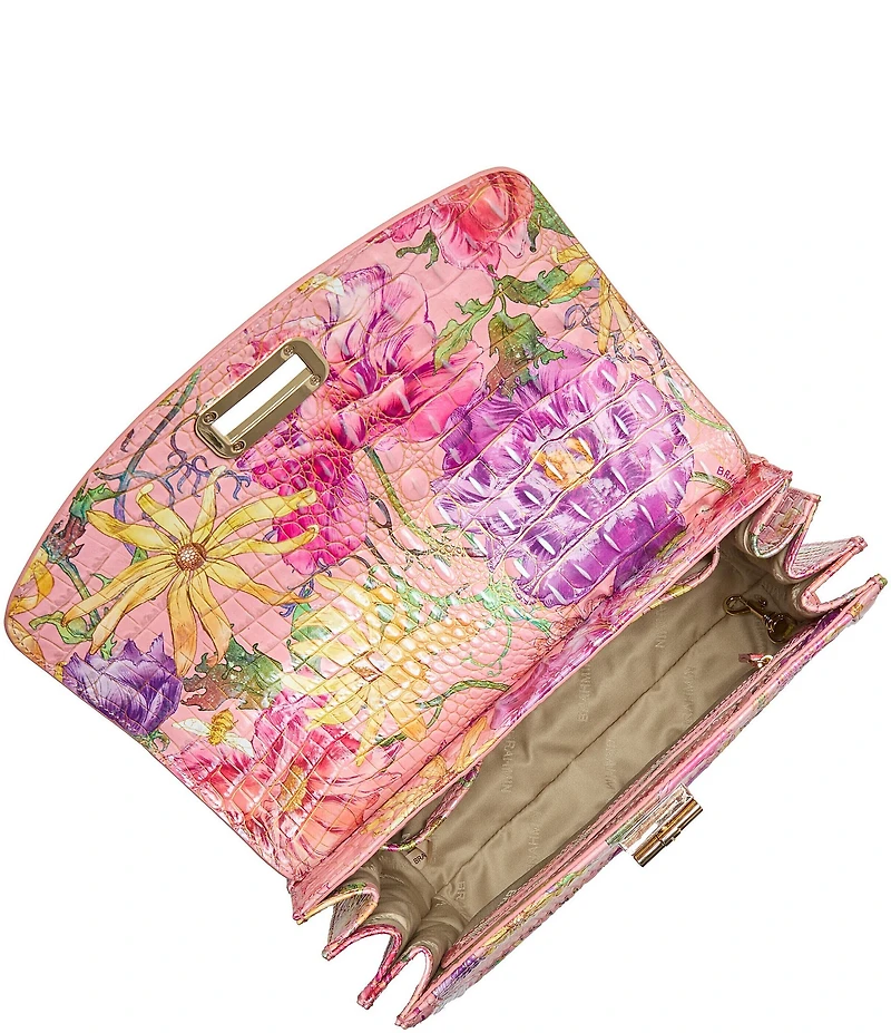 BRAHMIN Anthurium Collection Perennial Hallie Top Handle Satchel Bag