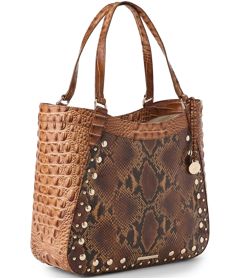 BRAHMIN Anuket Collection Anuket Aliza Snake Tote Bag