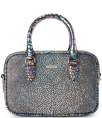 BRAHMIN Ardwell Collection Royal Blue Mara Satchel Bag