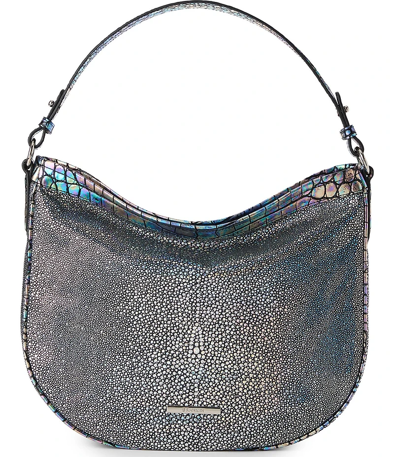 BRAHMIN Ardwell Collection Royal Blue Small Kathleen Shoulder Bag