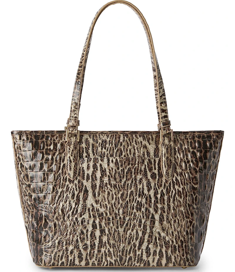 BRAHMIN Asher Melbourne Collection Ocelet Animal Print Medium Tote Bag
