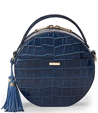 BRAHMIN Holland Lane Floral Embroidered Top Handle Crossbody Bag