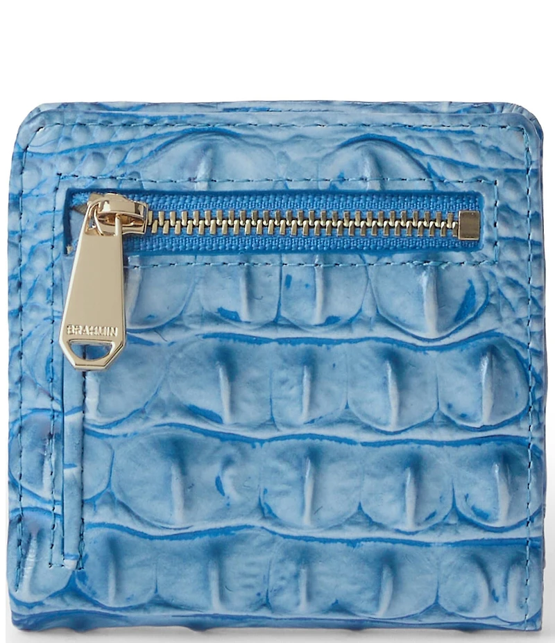 BRAHMIN Aura Blue Melbourne Collection Jane Wallet