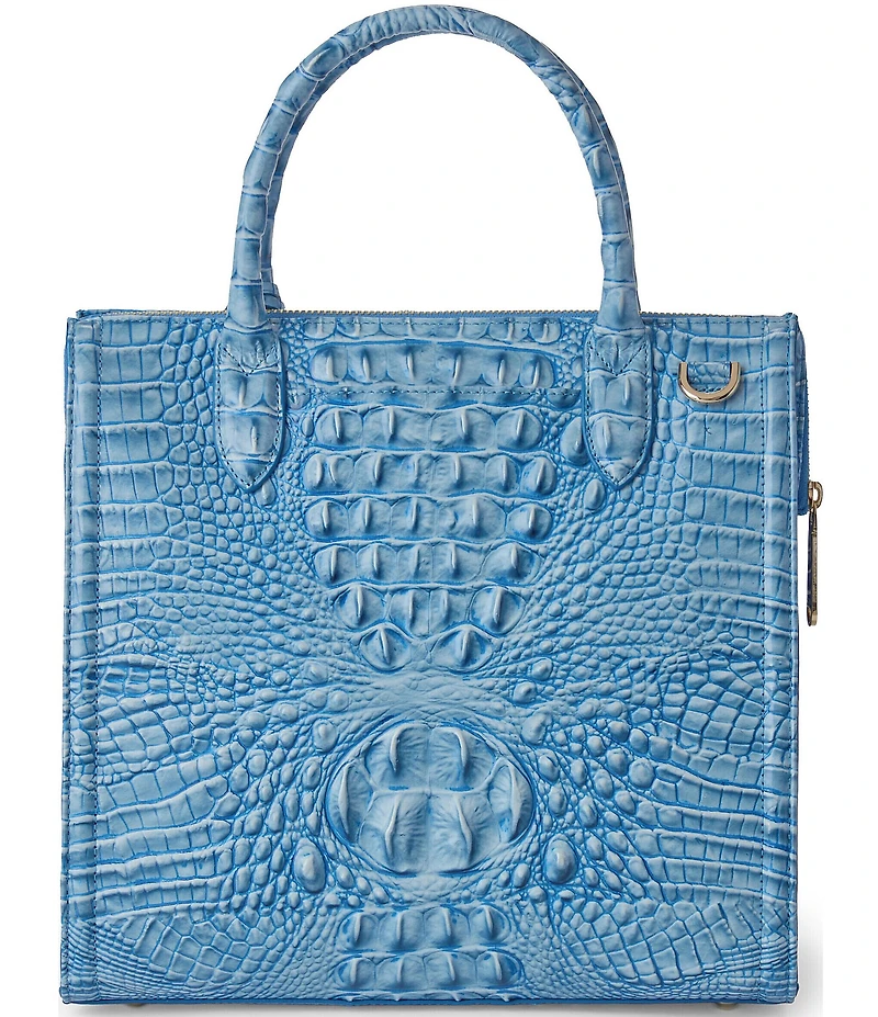 BRAHMIN Aura Blue Melbourne Collectoin Caroline Satchel Bag