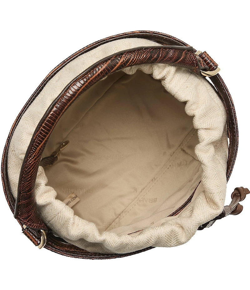 BRAHMIN Bahia Collection Chestnut Mini Amelia Top Handle Crossbody Bag