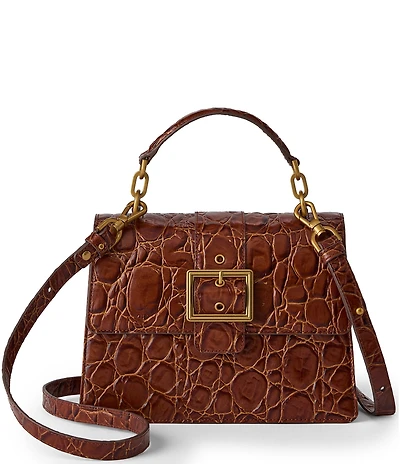 BRAHMIN Barnard Collection Sparkling Cider Small Hallie Satchel Bag