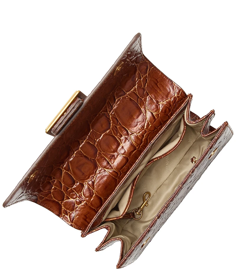 BRAHMIN Barnard Collection Sparkling Cider Small Hallie Satchel Bag