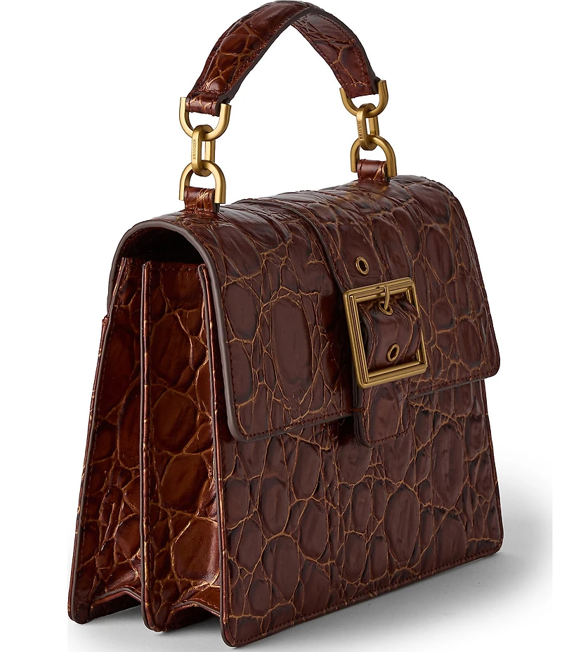 BRAHMIN Barnard Collection Sparkling Cider Small Hallie Satchel Bag