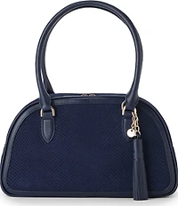 BRAHMIN Belcanto Collection Suede Angie Dome Satchel Bag