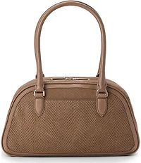 BRAHMIN Belcanto Collection Suede Angie Dome Satchel Bag