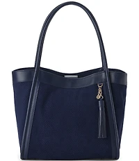 BRAHMIN Belcanto Collection Suede Bailee Oversized Tote Bag