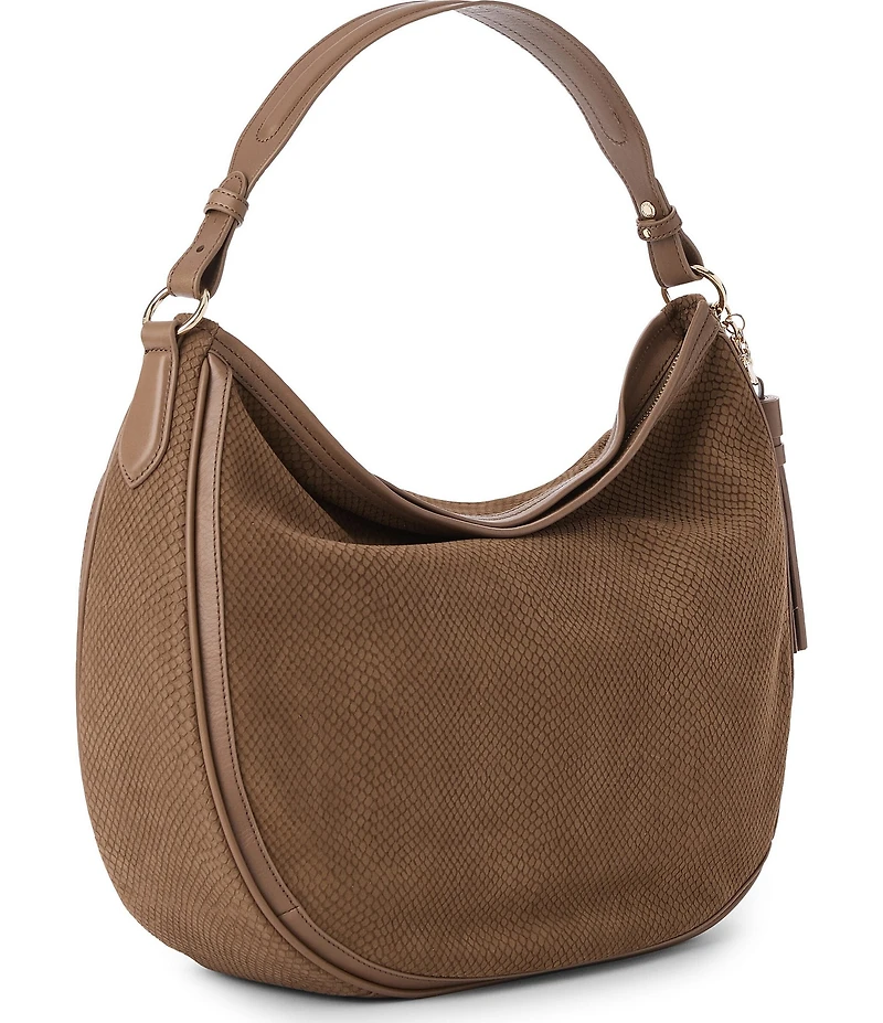 BRAHMIN Belcanto Collection Suede Kathleen Shoulder Bag