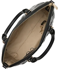 BRAHMIN Black Castle View Duxbury Satchel Bag