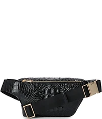 BRAHMIN Black Hollis Compact Belt Bag
