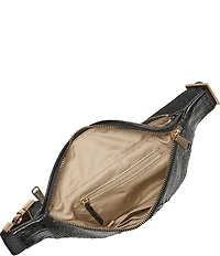 BRAHMIN Black Hollis Compact Belt Bag