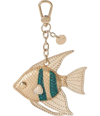BRAHMIN Blue Mariner Collection Angel Fish Bag Charm